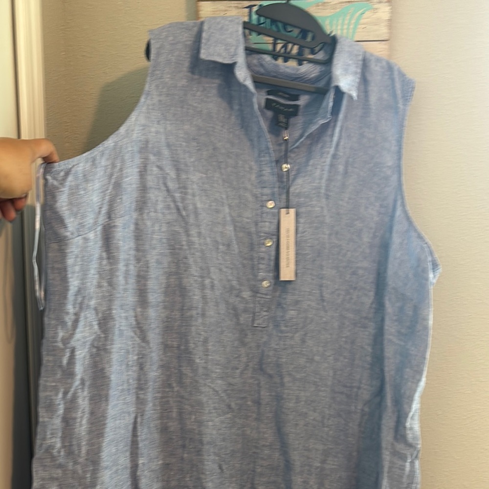 Women’s light denim Sleeveless dress/dress - Picture 3 of 5